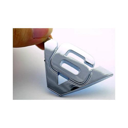 2 pcs V6 Car Badge emblem V6 640 Auto Car Fender Boot Tail Car Stickers 640 Car Styling