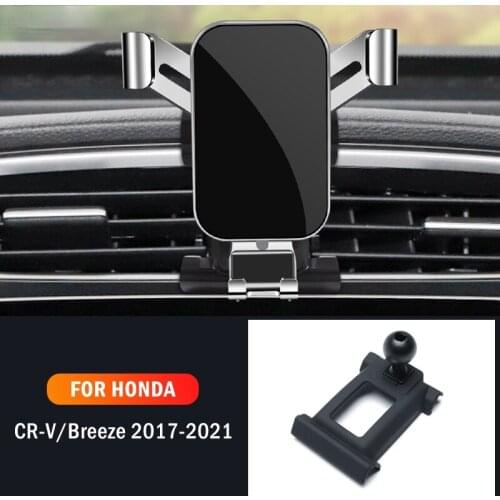 Car Mobile Phone Holder Mounts GPS Stand Gravity Navigation Bracket For Honda CRV Breeze 2017 2018 2019 2020 2021 Accessories