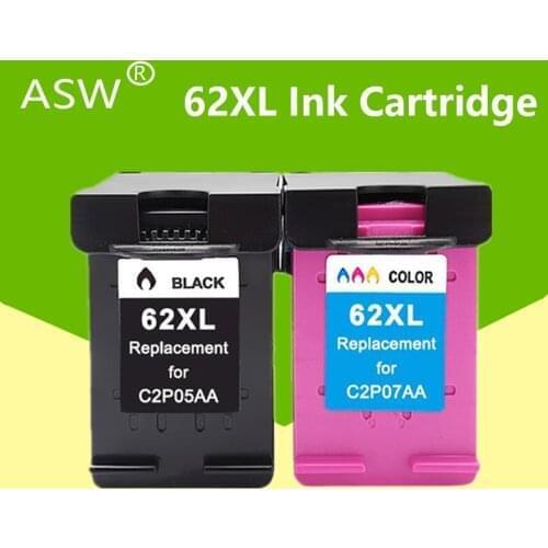 ASW Ink Cartridge 62XL compatible for hp 62 xl hp62 for HP Envy 5540 5640 7640 5646 5541 5740 5742 5745 200 250 printer