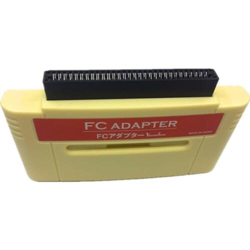 For F-C Adapter for SNES or Japanese 16bit console, play 60Pins 8-bit Game Cartridge on 16-bit Console