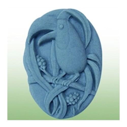 Ree shipping handmade soap silica gel mould candle soap mould silicone mold for DIY Toucan