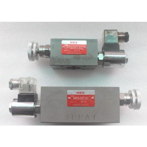 HDX Hydraulic solenoid throttle valve mfs-02t-21 mfs-03t-21 HAIDEXIN HYDRAULIC
