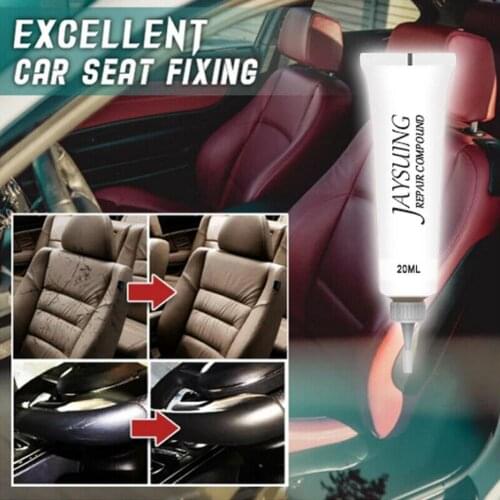 20ml Car Seat Leather Repair Agent Vinyl Repair Kit Advanced Repair Coats Repair Sofas Car Instrument Gel Cream Leather Pan L5G7