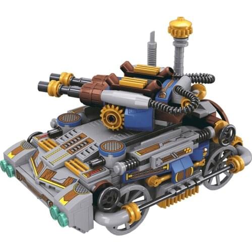Age Of Steam War PUBG MOC City Creator WW2 Tank Battle Germany Building Blocks Model Sets Bricks Classic For Children Toys Gift