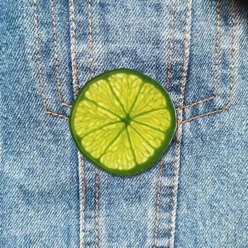 Beautiful Womens Brooch Grapefruit Acrylic Lapel Pins For Backpacks Shirt Jeans Accessories Jewelry Wholesale