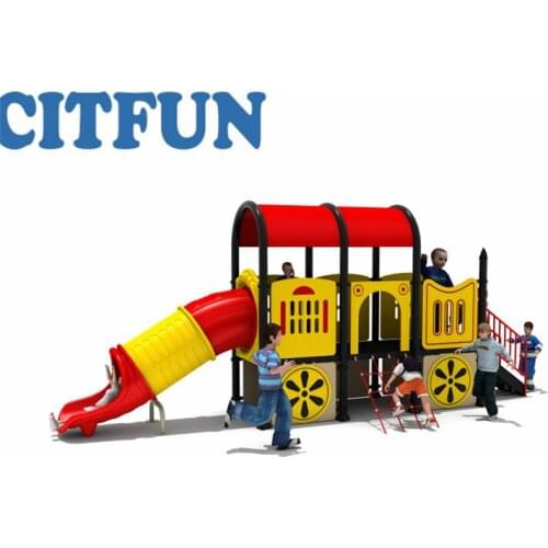 Colourful Car kids playground equipment,outdoor play slip and slide OP18H-168B