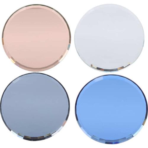 Nail Mixing Glass Nail Art Palettes Mirror Effect for Manicure Display Board for Photography Prop for Color Mixing Palettes