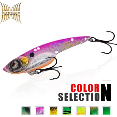 LUREFANS-X50/55/60/70 50mm/7.5g 55mm/9.5g 60mm/13.5g 70mm/19.5g VIB Fishing Lures Sinking Vibration Artificial Hard Baits