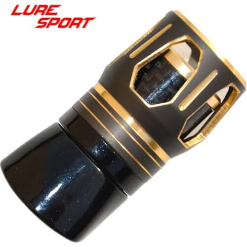 LURESPORT 2pcs MK PK Nut octal window Aluminum Cap Carbon Tube Reel Seat part Rod Building Component DIY Accessory