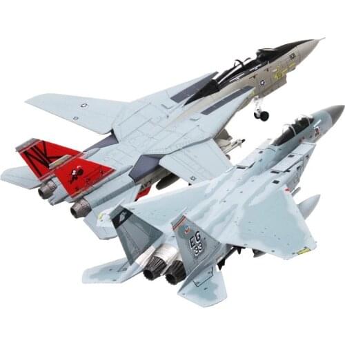 1:100F14F15 Airplane Model Airplane Model Simulation Tomcat Fighter Military Souvenir Collection Decoration Scene Layout Gift