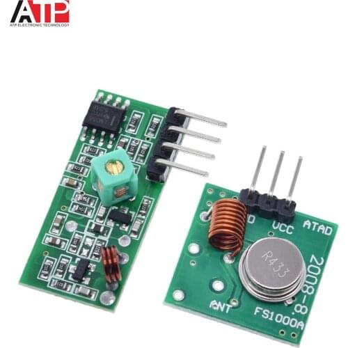 433 Mhz RF Transmitter and Receiver Module Link Kit for ARM/MCU WL DIY 433MHZ Wireless Remote Control for arduino Diy K0