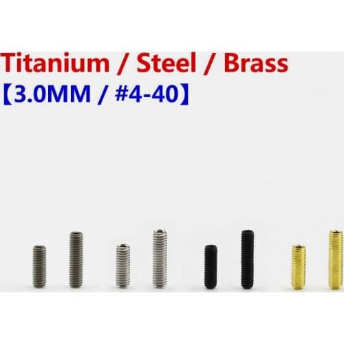 1 Piece High Quality Electric Guitar Bridge Saddle Height Adjustment Screw Steel / Brass / Titanium Guitar Accessories