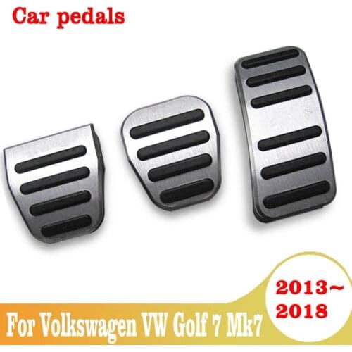 Car Accelerator Pedal Brake Pedal Cover Pad Case Non-Slip For Volkswagen VW Golf 7 Mk7 2013-2015 2016 2017 2018 Car Accessories