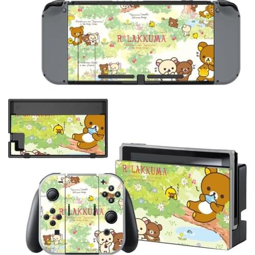 Animal Rilakkuma Nintendo Switch Skin Sticker NintendoSwitch stickers skins for Nintend Switch Console and Joy-Con Controller