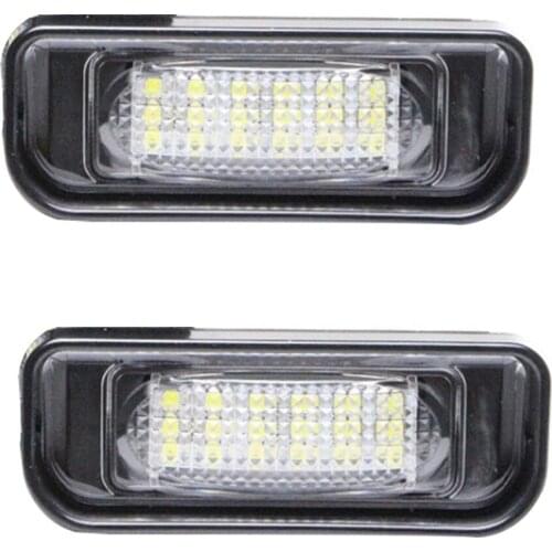 Car New License plate light white 18 SMD LED For Mercedes-benz W220 S-Class S320 S500 S350 1999 2000 2001 2002 2003 2004 2005