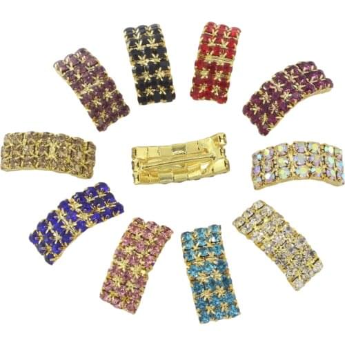 20mm Rhinestone Arch Buckle DIY Accessories Decorations For Wedding Embellishment Invitation Ribbon Slider Decors 10pieces
