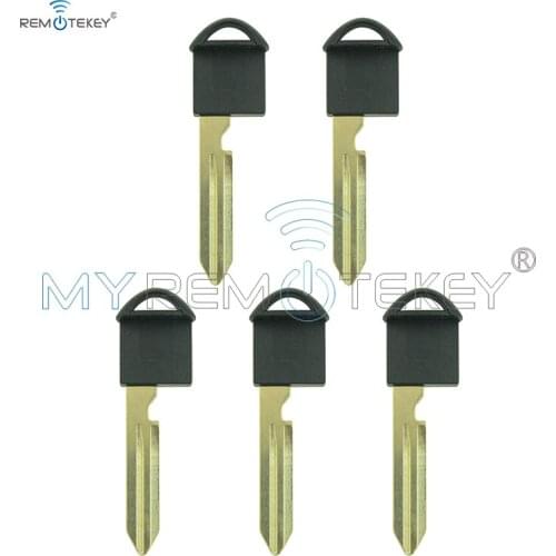 Remtekey 5pcs small insert replacement emergency key blade NSN14 for NISSAN spare remote uncut blade