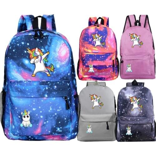 Unicorn Dabbing Rucksack Students School Bags Beautiful New Pattern knapsack for Men Women Fashion Teens Books Backpack