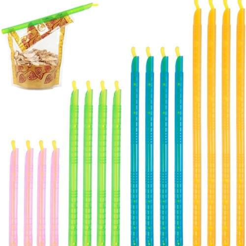 Magic Bag Sealer Stick,Chip Clips Plastic Bag Sealer Stick, Stay Fresh Bag Sealer Sticks,Bag Sealer Sealing Clips Stick16pcs