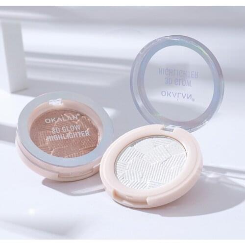 1Pcs Face Brighten Highlighter Baking Eyeshadow Palette Repair Facial Glow Makeup Powder Contour Blush Make Up Cosmetics Shimmer