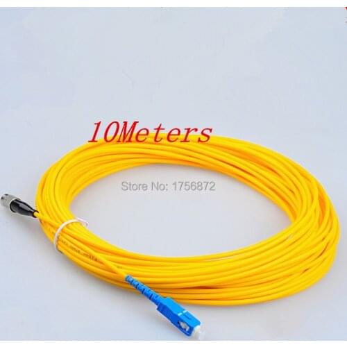 10Meters FC-SC Simplex 9/125 Singlemode Fiber Optic Cable Patch Cord Jumper