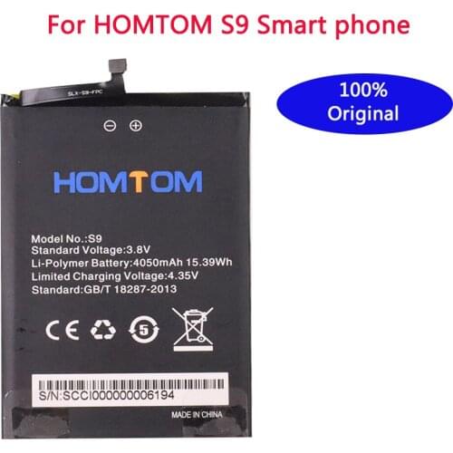 100% New Original homtom S9 Battery 4050 mAh for HOMTOM S9 Smart Phone