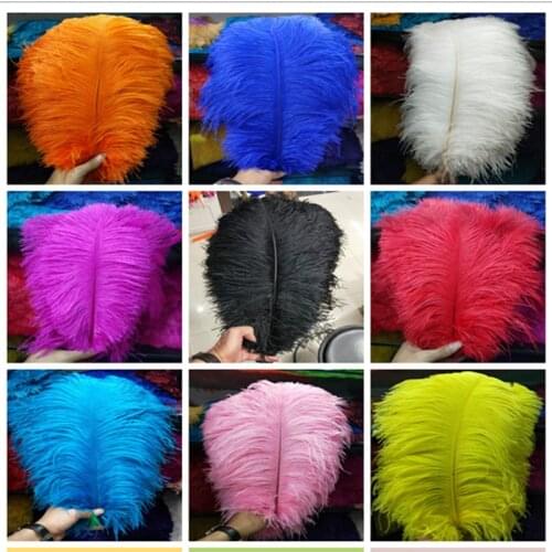 100Pcs 35-40CM Beautiful cheap Ostrich Feathers for DIY Jewelry Craft Making Wedding Party Decor Accessories Wedding Decoration