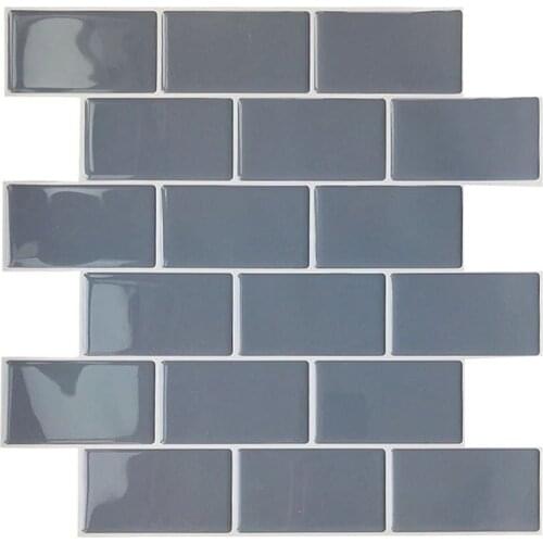 5 PC New Creative Self-adhesive Brick Pattern 3D Stereo Wall Stickers Smoke Gray Interior Home Hotel Room Decoration Stickers