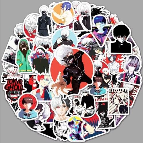 50pcs Cartoon Anime Sticker Toy Laptop Scooter Car Trunk Refrigerator Decoration Sticker Pack Waterproof Anime Stickers