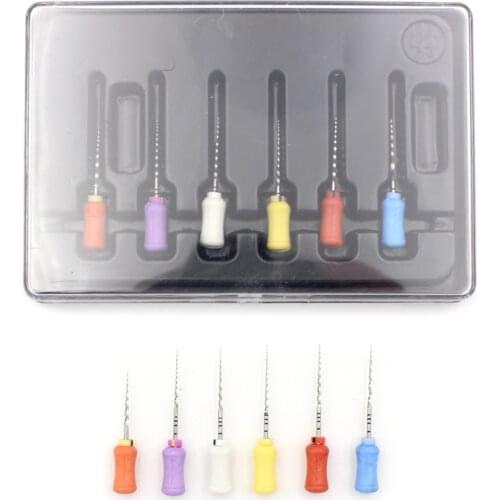 6 Pcs/Box Dental Endodontics NiTi Hand Use Super Rotary File SX-F3 25mm Dental Root Canal Files Dentisty Materials Tools