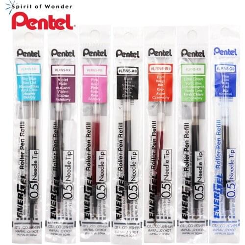9pcs Pentel Gel Pen Refill LRN5 Exam Refill for BLN75/BLN2005/BLN105 Quick-drying Neutral Pen Color Original Refill 0.5mm