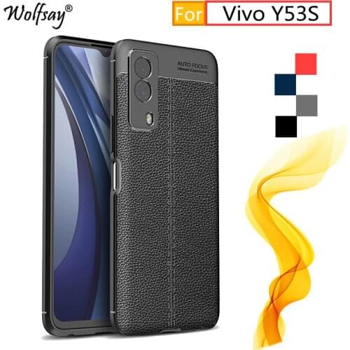 For Vivo Y53S Case For Vivo Y53S Y53 S Bumper Anti-knock Fashion Rubber Housings Silicon Back Case For Vivo Y53S Cover 6.58 inch