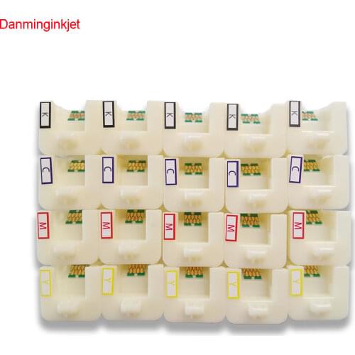 100pcs cartridge Chip with holder For Epson SureColor F6070 F6200 F6270 F7070 F7200 F7270 F9200 F9300 F9370 ink tank chip