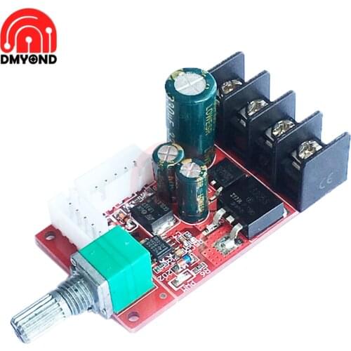 DC10V-50V 15A DC Motor Speed Control Board DC 12V 24V Fan Speed Controller for Light