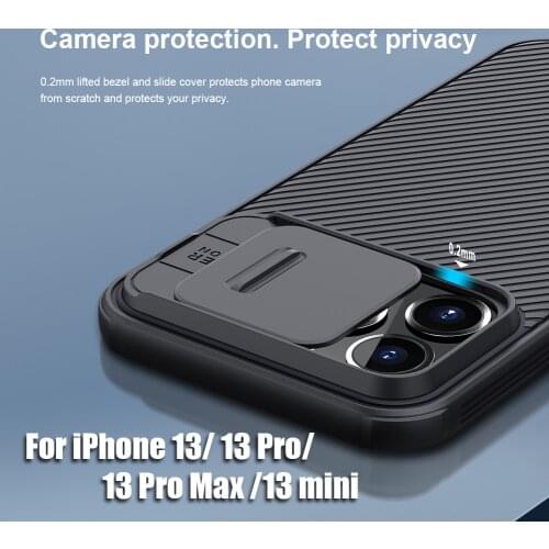 For iPhone 13 Pro Max Case For iPhone 13 Cover NILLKIN CamShield Pro Slide Camera Back Protector Cover for iPhone 13 Pro