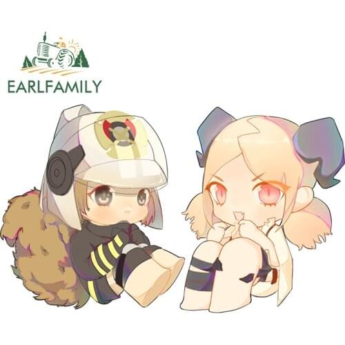 EARLFAMILY 13cm x 12.7cm for Cute Little Man Decal Vinyl Car Sticker Waterproof Snowboard Scratch-proof Window JDM Assessoires