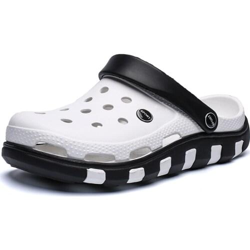 Summer Fashion Sandals Cool Water Men Clogs Slippers Soft Bottom Beach Sandals Women Clog Sandals Comfort Breathable Ankle-Wrap