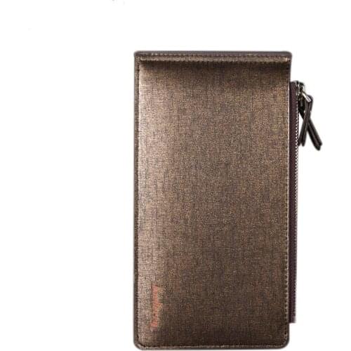 Hot Sale Mens Wallets 15 Cards Holders Bits Clutch Fashion New Zipper Quality PU Leather Gold Blue Colors Zipper Purse Wallet