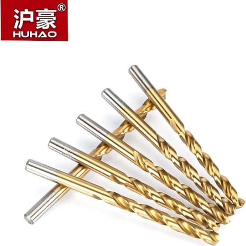 HUHAO 10 pcs A Set Twist Drill Bit Dia. 1.0-6.9mm Solid Carbide Drill Bits For Hard Metal Drilling For Aluminium Copper Steel