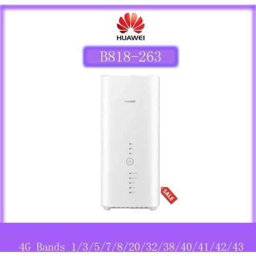 NO.1 Huawei B818 B818-263 4G Router 3 Prime LTE CAT19 Wirless CPE Router B1/3/5/7/8/20/26/28/32/38/40/41/42