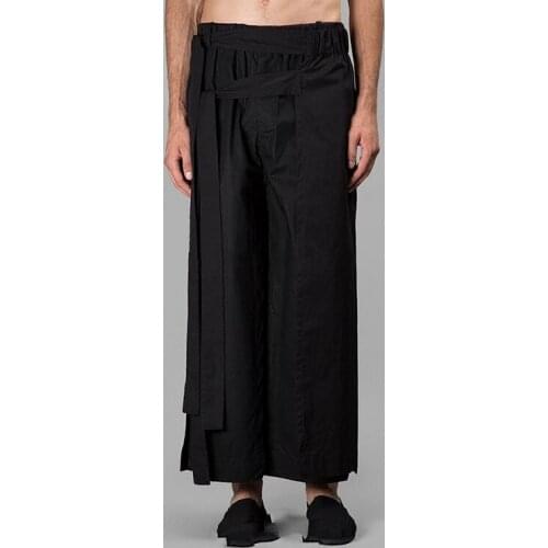 New Mens Clothing Fashion stylist GD multilayer deconstruction design nine skirts trousers slacks plus size costumes
