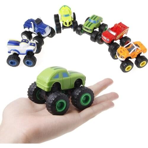 New Funny Style Blaze Machines Vehicle Toy Racer Cars Truck Transformation Toys Gifts For Kids Drop Ship