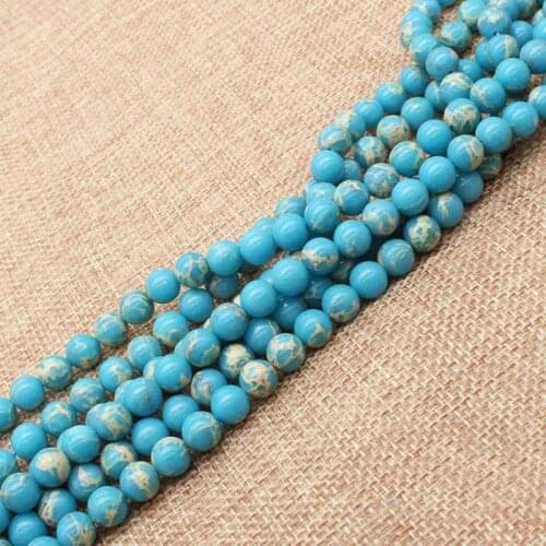 Wholesale Blue Emperor Jaspers 6-12mm Round Beads 15"/38cm e20 ,BeadsFor DIY Jewelry Making ! wholesale for all items