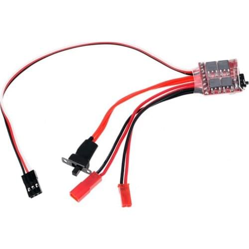 RC ESC 20A Brush Motor Speed Controller with Brake for RC Car Boat Tank