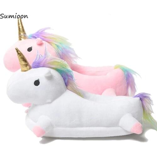 Unicorn Slippers Cartoon Animal Claw Kigurumi Onesies Pajama Shoes Kid Adult Funny Cosplay Party Wear Home Boys Girls Slippers