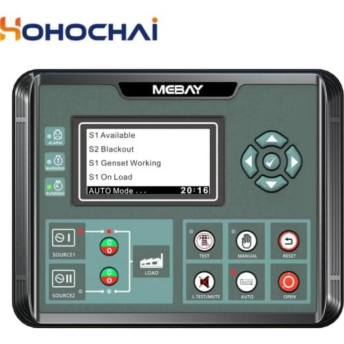 ATS Controller ATS520 Diesel Generator Controller Dual Power Switch ATS Control Module LCD Display Mebay