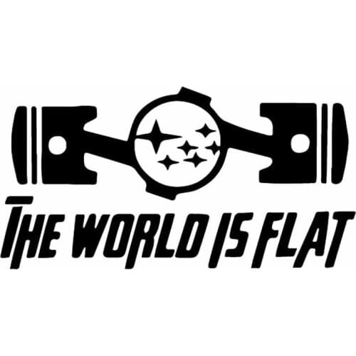 New Personality Extraordinary THE WORLD IS FLAT Vinyl Car Stickers Decals Motorcycl PVC 16CM*8CM