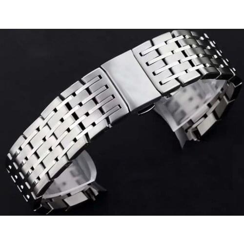 High Quality Stainless Steel Watch Bands For Omega DE VILLE Hour Vision 431 433 Watch Parts Bracelet Wide 20mm