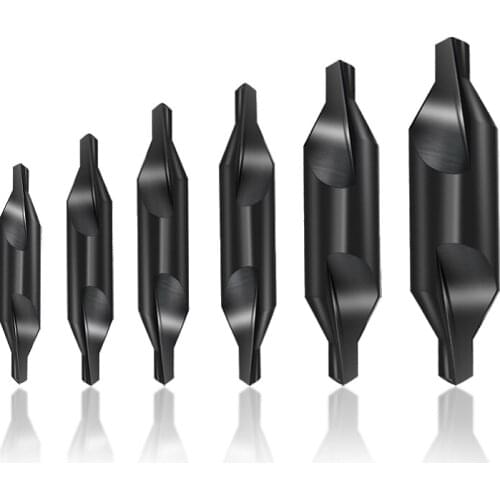 1-8mm High-Speed Steel Center Drill Bit Countersink Metalworking Spiral Position Hole Drill Hole Cutter Drilling Hand Tool