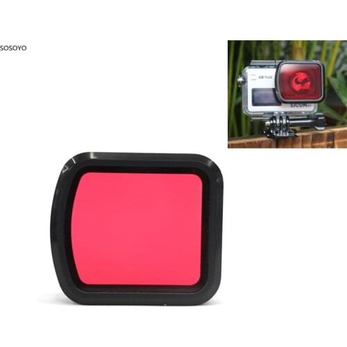 Diving Filter Lens Protection Cover Underwater Swimming Red Filter For SJCAM SJ8 AIR PRO PLUS Action Sports Camera Accessories